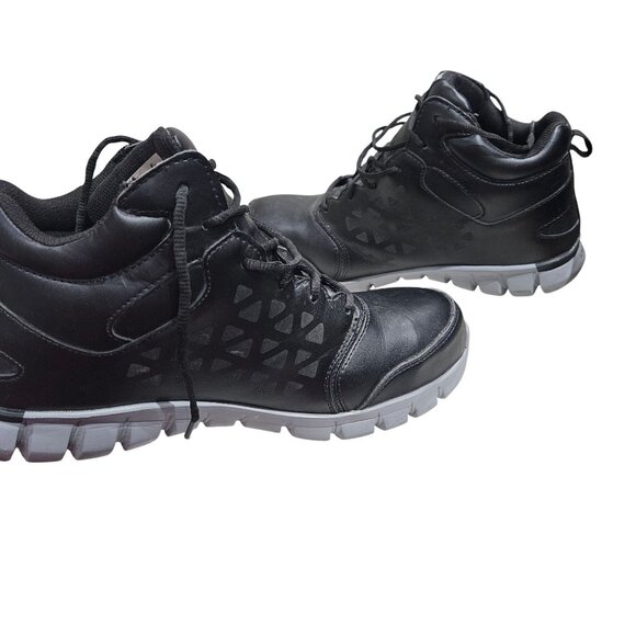 Reebok Mens 12M Waterproof Black Leather Work Boots - Picture 5 of 9